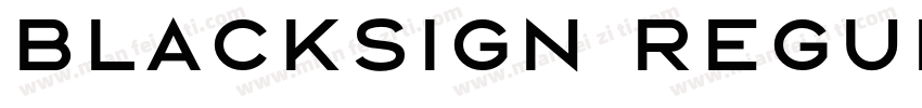 Blacksign Regular字体转换